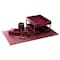 Dacasso Burgundy 8-Piece Leather Desk Set, Bonded Leather DF-5203 - alternate 1